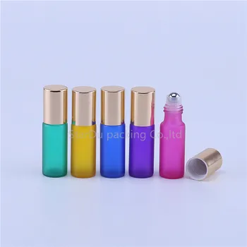 20pcs 5ml Matētas Krāsas Smaržu, Stikla Pudele ar Stikla/metāla Uzpildāmas Pudeles