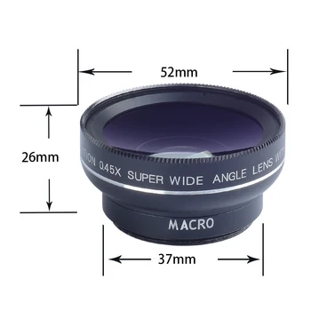 APEXEL Kameras Tālrunis Objektīvs 2in1 12.5 X Makro Mobilo Objektīvs 0.45 X Platleņķa Videokameru Lēcas iPhone Samsung Visas Viedtālrunis