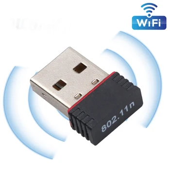 Chipset MT7601 Mini USB Wifi Adapteri, WiFi Antenas Bezvadu Adapteri 802.11 n PC TV kastē