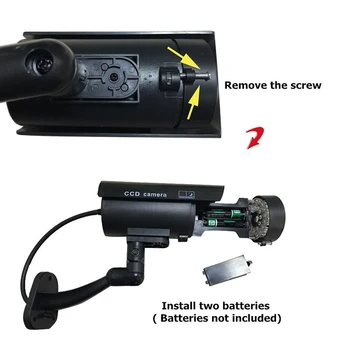 Ir 2021. Fake Dummy Kameras Drošības CCTV Āra Ūdensizturīgs Emulational Mānekļi IS LED Wifi Flash Red Led Dummy Video Novērošanas Cam