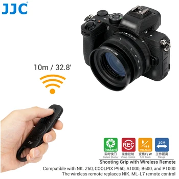 JJC Bezvadu Tālvadības Komandieri Nikon Z50 COOLPIX P950 A1000 B600 P1000 Kamera Aizvieto Nikon ML-L7 Tālvadības pults