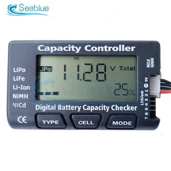 RC CellMeter8 LCD Ciparu Akumulatora Kapacitāte Pārbaudītājs CellMeter 2-8S 4-8S Servo LiPo Li-lon NiMH Akumulatoru Testeris RC CellMeter7