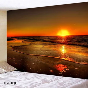 Sunrise Beach 3D Drukāšanas Mājas Sienas Dekoru, kas Karājas, lai Guļamistaba, viesistaba, Halle Sienas Gleznojums, Gobelēns, Istabas Dekori 9size 300x200cm