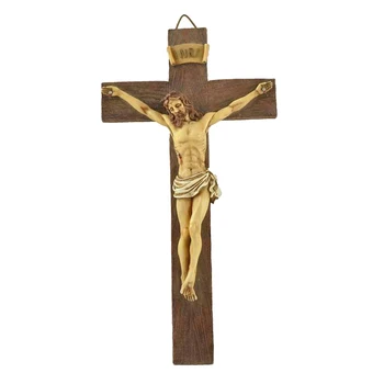 Sveķu Jēzus Krucifiksu Statuja Katoļu Statuetes, Sienas Karājas Mājās Reliģisko Attēls Skulptūru Kapela Dekoru Katoļu Statuetes Kuģiem