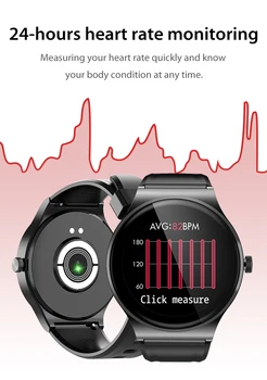 1.28 collu Smart Skatīties Sirdsdarbības Ātrums, asinsspiediens Uzraudzības IP67 Waterproof Tracker Aproce vīriešiem, sievietēm, riteņbraukšana skatīties