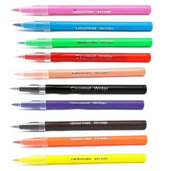 10 Krāsas Cepšanas Kūku Krāsošana Pārtikas Pigmenta Kūka Dekori Instrumenti DIY Roku apgleznoti Macaron Rakstot Pigmenta Pildspalvu Cepšanas Piederumi