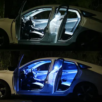 13X Canbus Balts LED Auto Kartes Dome Griestu Gaismas Interjera Komplekts Hyundai Santa Fe 2007. - 2011. Gads 2012. Gadā Kravu Pieklājīgi Licences Lampas