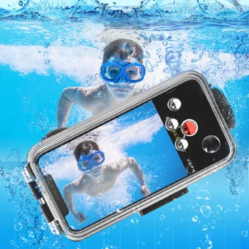 40 Metru Ūdensizturīgs Gadījumā korpusu Zemūdens Niršanas Augstas izšķirtspējas Foto Peldēšanas Huawei P30 Pro XiaoMi Mobilais Tālrunis