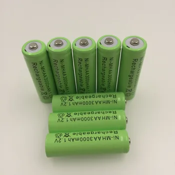 4~20 GAB 1,2 V 3000 mAh NI MH AA Pre-cargado bateras recargables NI-MH recargable AA batera para juguetes micrfono de la cmara