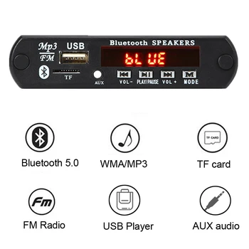Bluetooth modulis MP3 atskaņotājs Dekodēšanas Valdes Automašīnas Bezvadu USB MP3 Atskaņotāji Modulis TF Kartes, FM Radio Tālvadības Dekodēšanas Valdes Modulis