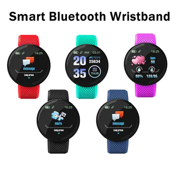 Bluetooth saderīgu Smart Skatīties Vīrieši asinsspiediens Sieviešu Sporta Sirds ritma Fiteness Tracker Smart Aproce Par Android, IOS