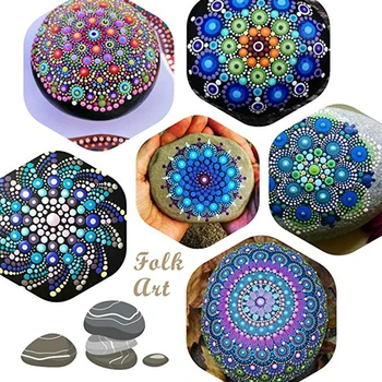 DIY Mandala Dotting Instrumenti Akrila Stick Stieņi Krāsošana Dotting Tool Krāsošanas Klintīm Akmens Mākslas Rīku DIY Nail Art