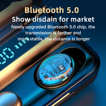 F9-32 TWS 5.0 Bezvadu Bluetooth Austiņas Ciparu Displejs Austiņas Bluetooth Viedtālruni Xiaomi Iphone, Android vai IOS