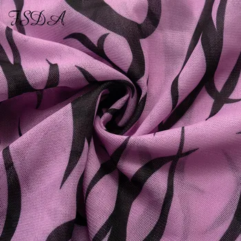 FSDA Y2K Drukāt Acs Bikses Zīmuli Sieviešu Violeta 2021. Gada Vasarā Redzēt Ar Augsta Vidukļa Biksēm Sexy Vintage Modes Stulpiņi