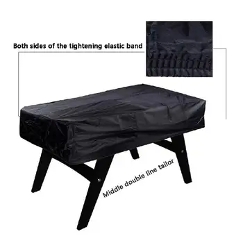 Galda futbols galda segums āra ūdensizturīgs nepievelk putekļus taisnstūra pagalmu kafijas krēslu futbola vāciņu, Augsta elastība melns