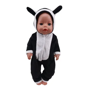 Gudrs Panda Tēma Leļļu Apģērbs Piederumiem, Derīgas 18 Collu Amerikāņu Meitene&Baby Born Lelle 43cm Rotaļlietas Meitenēm