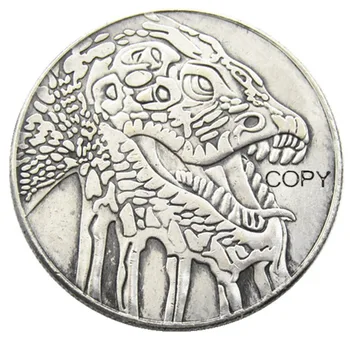 HB(139)MUMS Klaiņot Morgan Dolāru galvaskausa zombiju, skeletu Sudraba Pārklājumu Kopēt Monētas