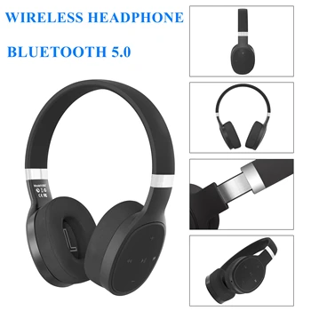 IKOLE Bezvadu Bluetooth 5.0 Austiņu Dziļi Bass HiFi Stereo Skaņu Gumijas Naftas Portatīvo vieglas Austiņas ar Mikrofonu Austiņas