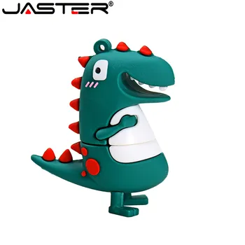 JASTER Pendrive Dinozauru Karikatūra USB flash drive 64GB, 128GB 32GB 16GB 4GB 8GB USB stick pendrive bezmaksas piegāde Radošas dāvanas