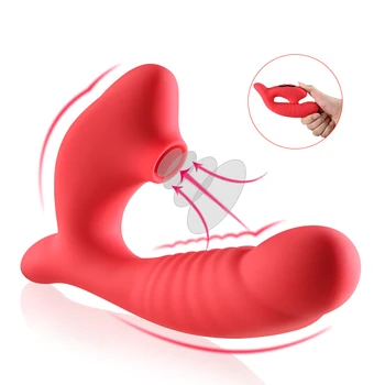Klitora Nepieredzējis G Spot Vibrators, Dildo 10 Režīmi Clit Sūcējs USB Maksas Klitora Stimulators Seksa Rotaļlietas Sievietēm, Spēcīgs, Vibratori