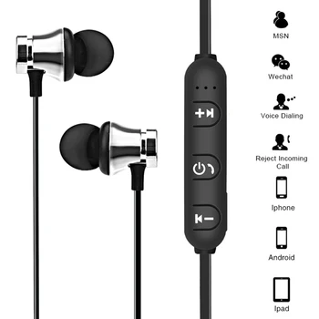 Magnētiskā Bezvadu Bluetooth Austiņas XT11 Mūzikas Austiņas Tālruņa Neckband Sporta Earbuds, Austiņas ar Mikrofonu Priekš iPhone, Samsung Xiaomi