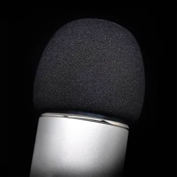 Melns Mikrofons Putu Filtra Vāciņu Priekšējā Stikla Sūklis Vāciņu Nomaiņa Blue Yeti/Pro Mic