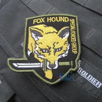 Metal Gear Solid Militārās Armijas Taktiskā Izšuvumi Ielāpus Drēbes, Apģērbs, Emblēmu Appliques Nozīmītes