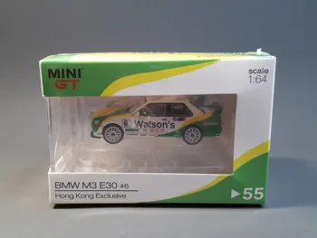 MINI GT 1/64 M3 E30 #6 1991 Makao GP Uzvarētājs HK Ekskluzīvas MGT00055 Die Cast Modeļa Automašīnas Kolekcija Limited