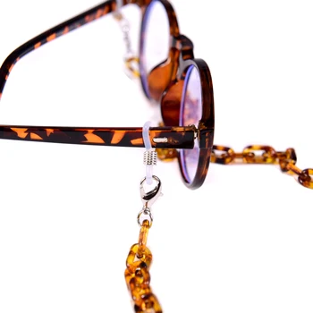 Modes Akrila Brilles, Ķēdes uz Kakla, Sieviešu, Vīriešu Saulesbriļļu Turētājs Vintage Boho Briļļu Siksniņu, Siksniņa Kaklarota Piederumi