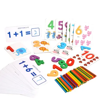Montessori Rotaļlietas Bērniem Angļu Valodas Pareizrakstības Vārdus Matemātikas Aritmētisko Agrīnās Mācīšanās Izglītības Rotaļlietas Bērniem, Koka Montessori Spēle