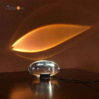 Olveida raidītājs mūsdienu mākslas kristāla galda lampas sky eye atmosfēru projekcija galda lampas