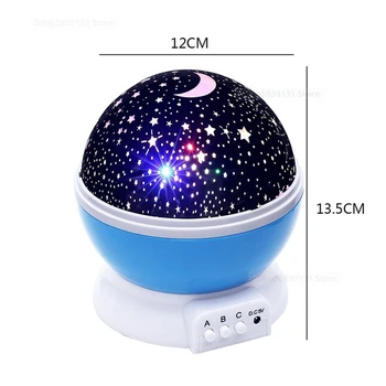 Projektors-Zvaigzne Mēness LED Nakts Apgaismojums, Sky Rotējošo Darbināmu Galda Lampas Bērnu Bērniem, Bērnu Guļamistaba Lampas Bērnudārzos Ziemassvētku Dāvanu