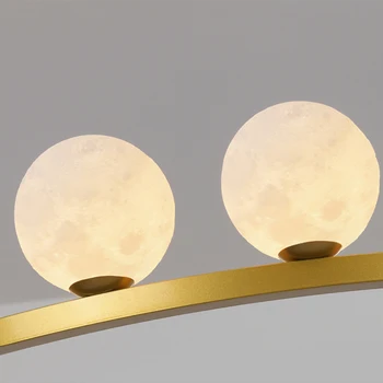 Radošo Apli Kulons Lampas Dinning Room Ziemeļvalstu Īss LED Pendant Gaismas Ar 3D Bumbu, Mājas Iekštelpu Apgaismojums, Spēļu