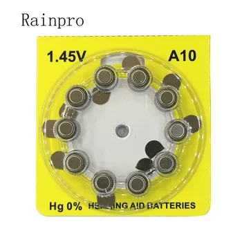 Rainpro 10PCS/DAUDZ A10 10 PR70 Cinka-Gaisa baterijas iekšējās auss tipa Dzirdes aparāts.