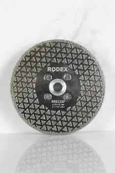 Rodex RRE125F Flanged Dimanta Zāģa Asmens Marmora, Granīta, Porcelāna izmantots 125mm