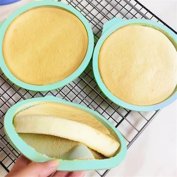 Silikona Torte Apaļas Formas Pelējuma Virtuves Bakeware DIY Deserti Cepšanas Veidnē Uzpūtenis Veidnes Kūka Cepšanas Panna Rīki