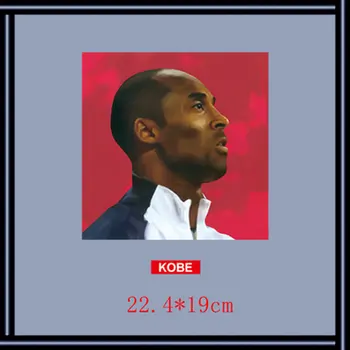 Slavenā Basketbal Spēlētājs Kobe Dzelzs-par pārvietošanu, Par Apģērbu DIY Siltuma Pārneses Vinila Termo Uzlīmes Gludināšanas Plāksteri Pasūtījuma Plāksteris
