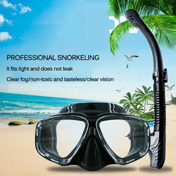 Snorkeling Anti-Miglas Maska Silikona Pilnībā Sauss Trubiņa Niršanas Brilles, Hermētiskos Izplūdes Vārsts Profesionālais Zemūdens Niršanas Equipmen