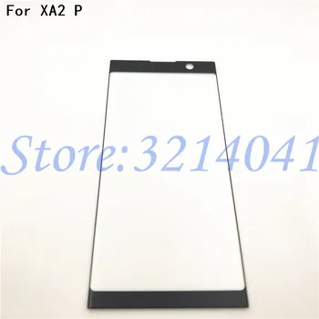 Sākotnējā 6.0 collas Sony Xperia XA2P XA2 Plus Priekšējā Stikla skārienekrāns LCD Ārējā Paneļa Augšējā Objektīva Vāciņš+Logo