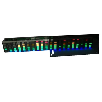 USB 5V vai 12V Stereo BLOKS Skaitītāja Indikators Mūzikas Spektra Analizatora 20 Segmentu LED Līmeņa Displejs