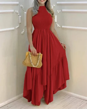 Vasaras Elegants Dimantiem Sievietes Ilgi Puse Kleita blue Black red Bodycon Sexy Maxi Vakarā Sirēna Kleitas vestidos 2021