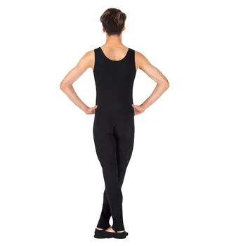 Viens Gabals Black Tvertne Unitard Vīriešu Baleta Bez Piedurknēm Pilna Ķermeņa Saspringts Jumpsuit Unitards Deju Tērpi Unitards Bodysuit