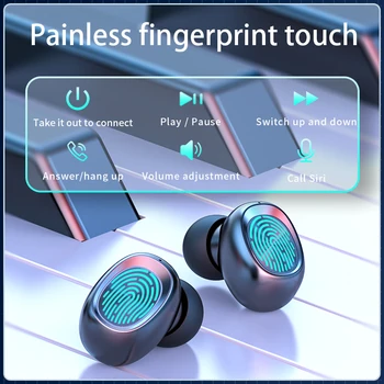 Vufine Bluetooth Austiņas ar Mikrofonu Sporta Ūdensizturīgs Touch Kontroli Mūzikas Earbuds Tālruņa Bezvadu austiņas Austiņas