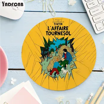 YNDFCNB The Adventures of Tintin Pielāgot klēpjdatoru Spēļu kārta mouse pad Anti-Slip Portatīvo DATORU Pelēm Pad Paklājiņš spēļu peles paliktnis